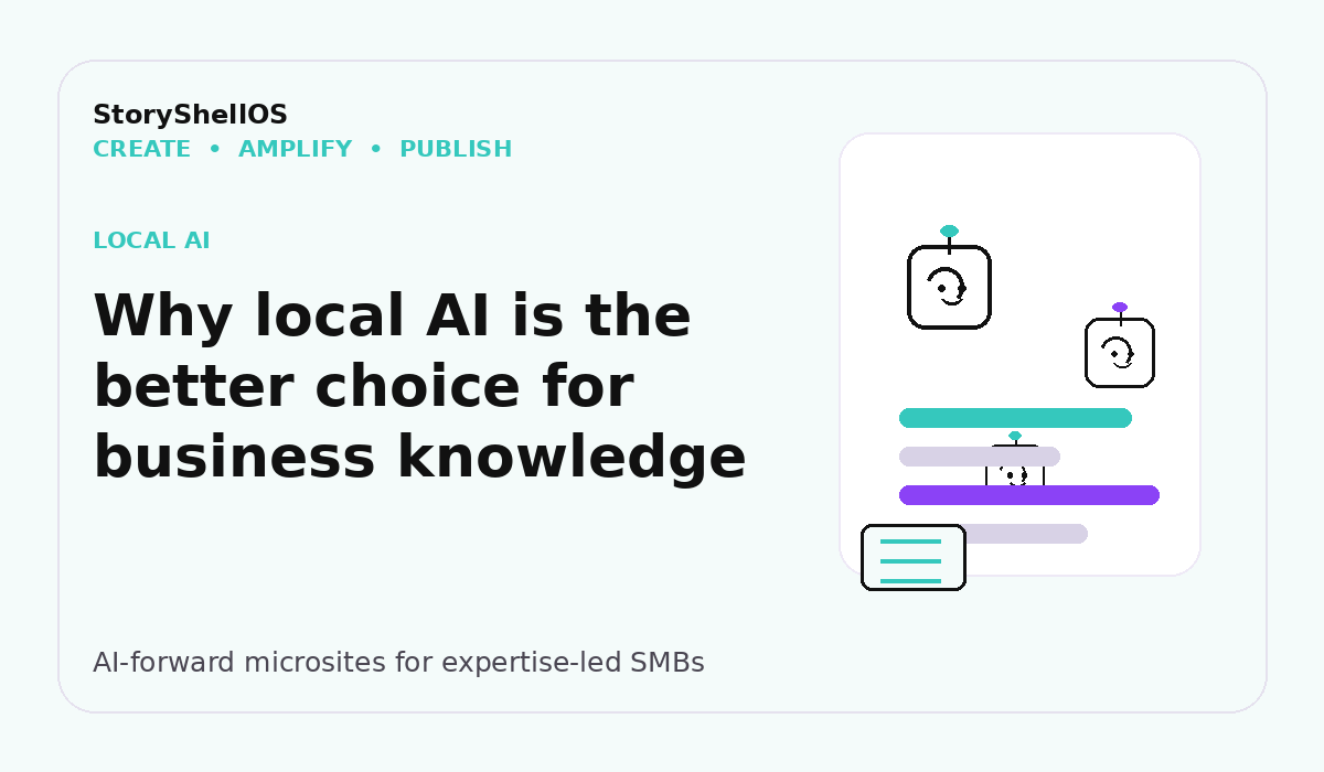 Why local AI is the better choice for business knowledge title image